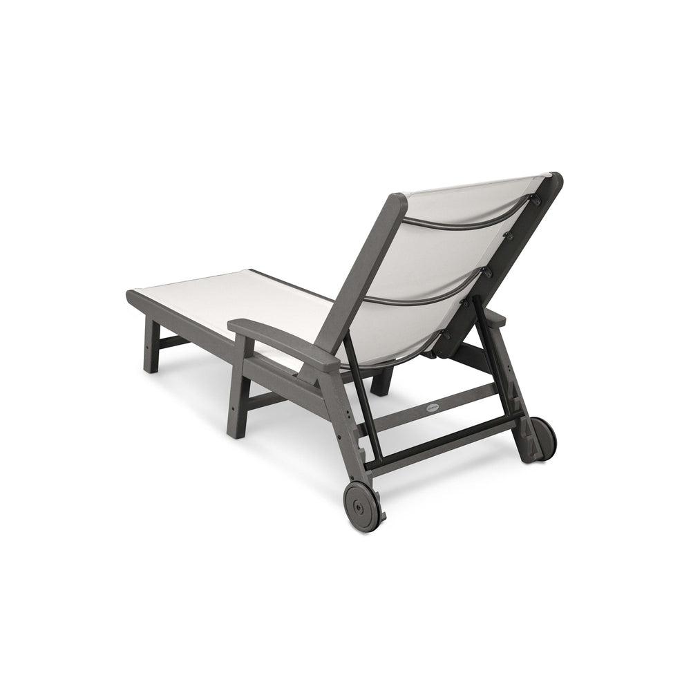 Coastal Sling Chaise with Wheels 10