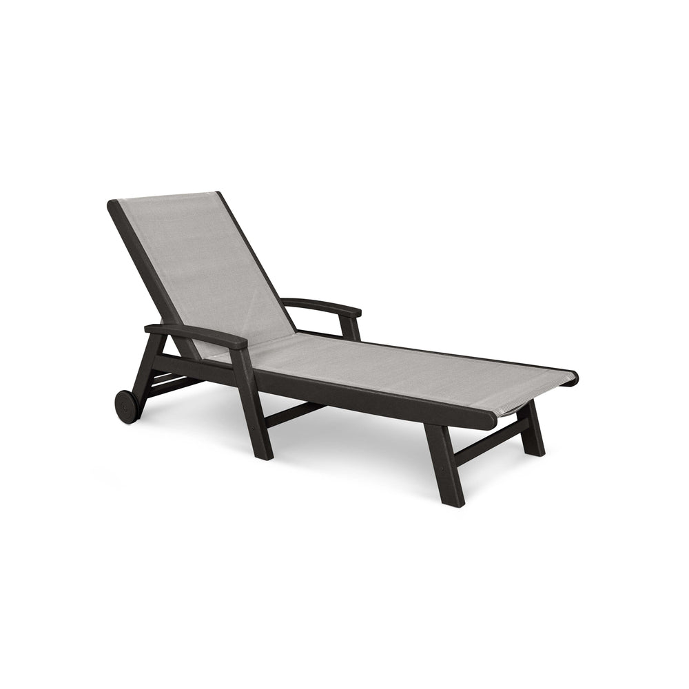 Coastal Sling Chaise with Wheels 3