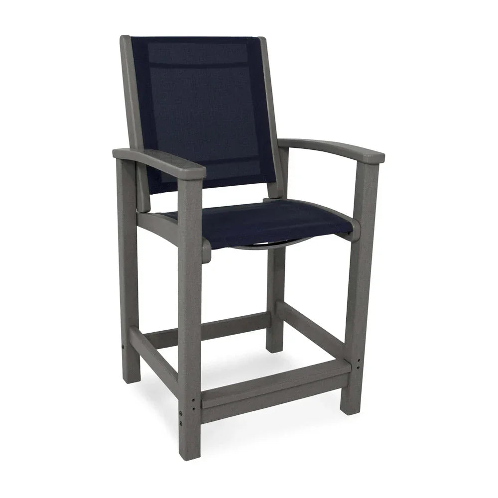 Coastal Sling Counter Chair 3
