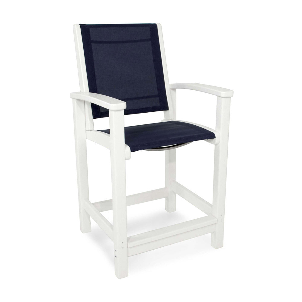 Coastal Sling Counter Chair