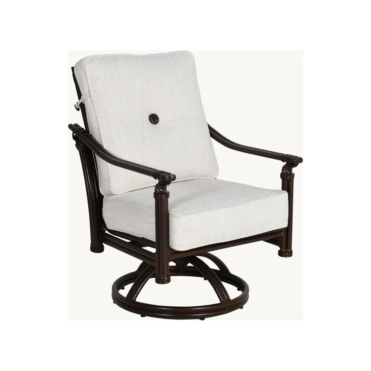 Coco Cushioned Dining Swivel Rocker 1