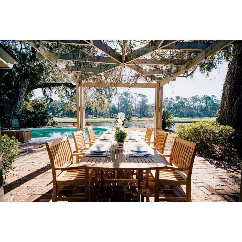 Royal Teak Compass Teak Dining Arm Chair