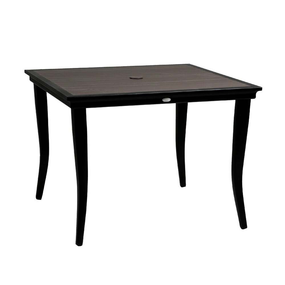Copacabana 40" Square Dining Table with Umbrella Hole