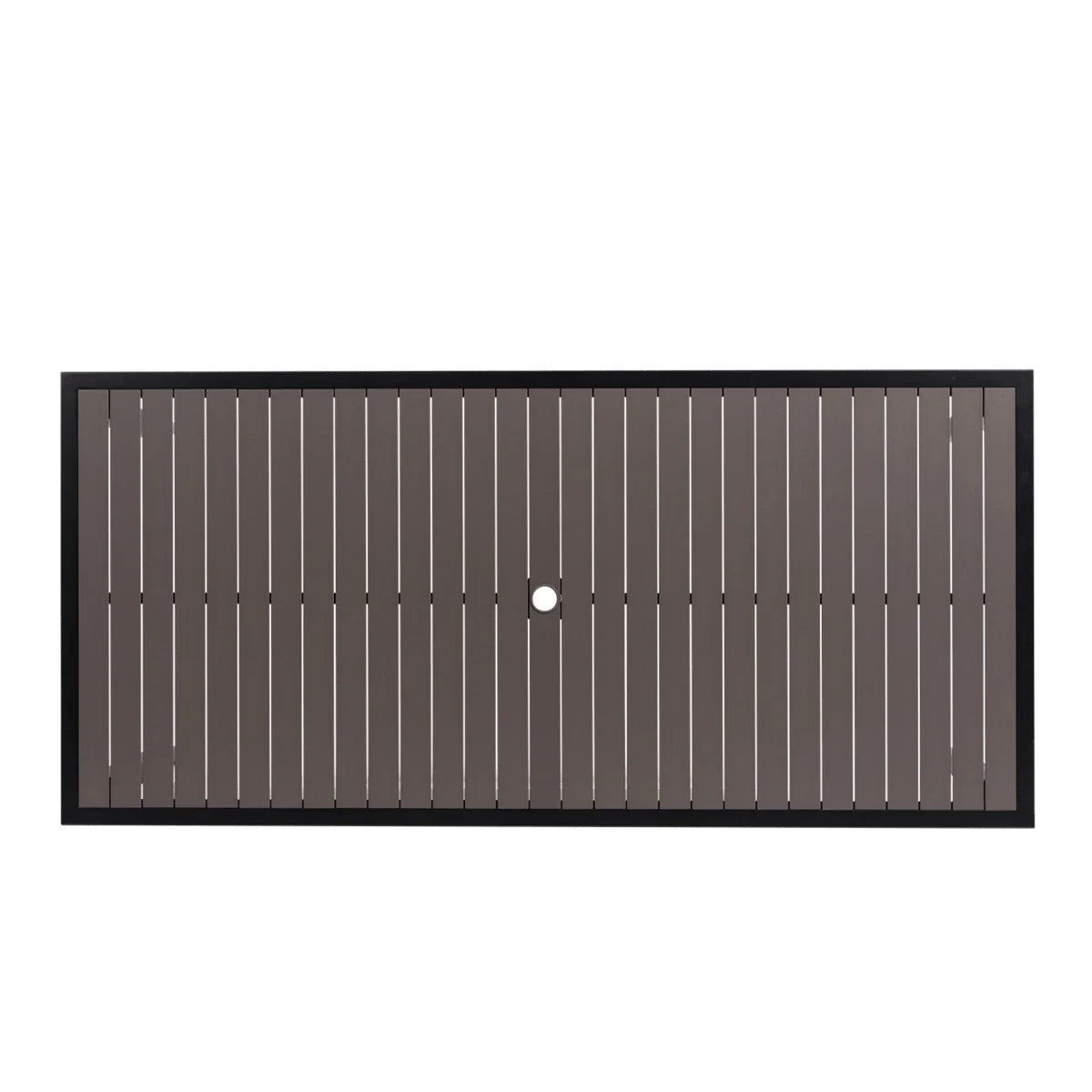 Copacabana 84" x 40" Rectangular Dining Table with Umbrella Hole