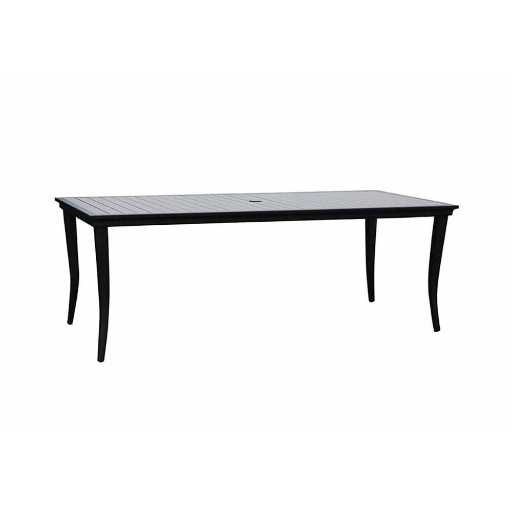 Copacabana 84" x 40" Rectangular Dining Table with Umbrella Hole