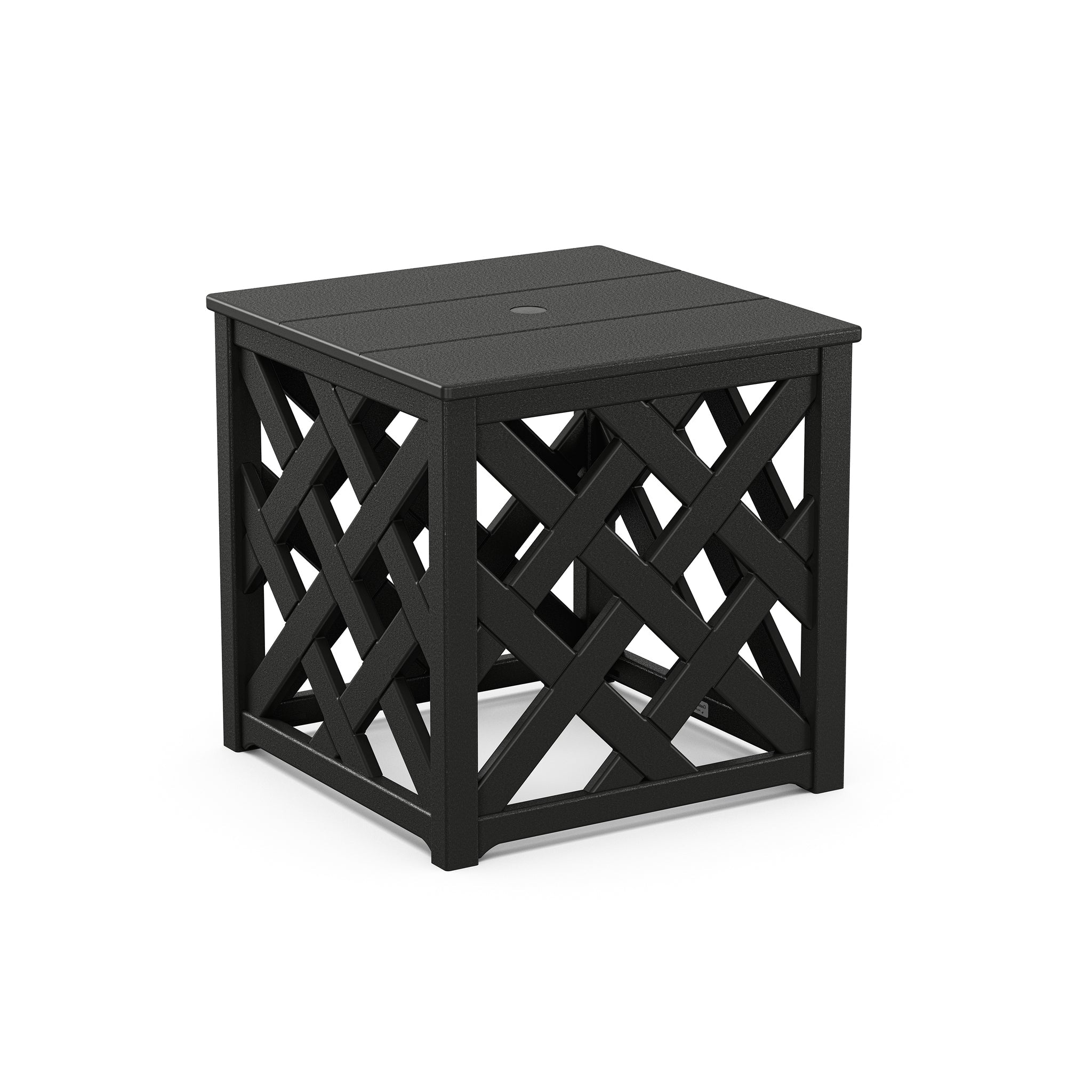 Country Living Wovendale Accent Table with Umbrella Hole