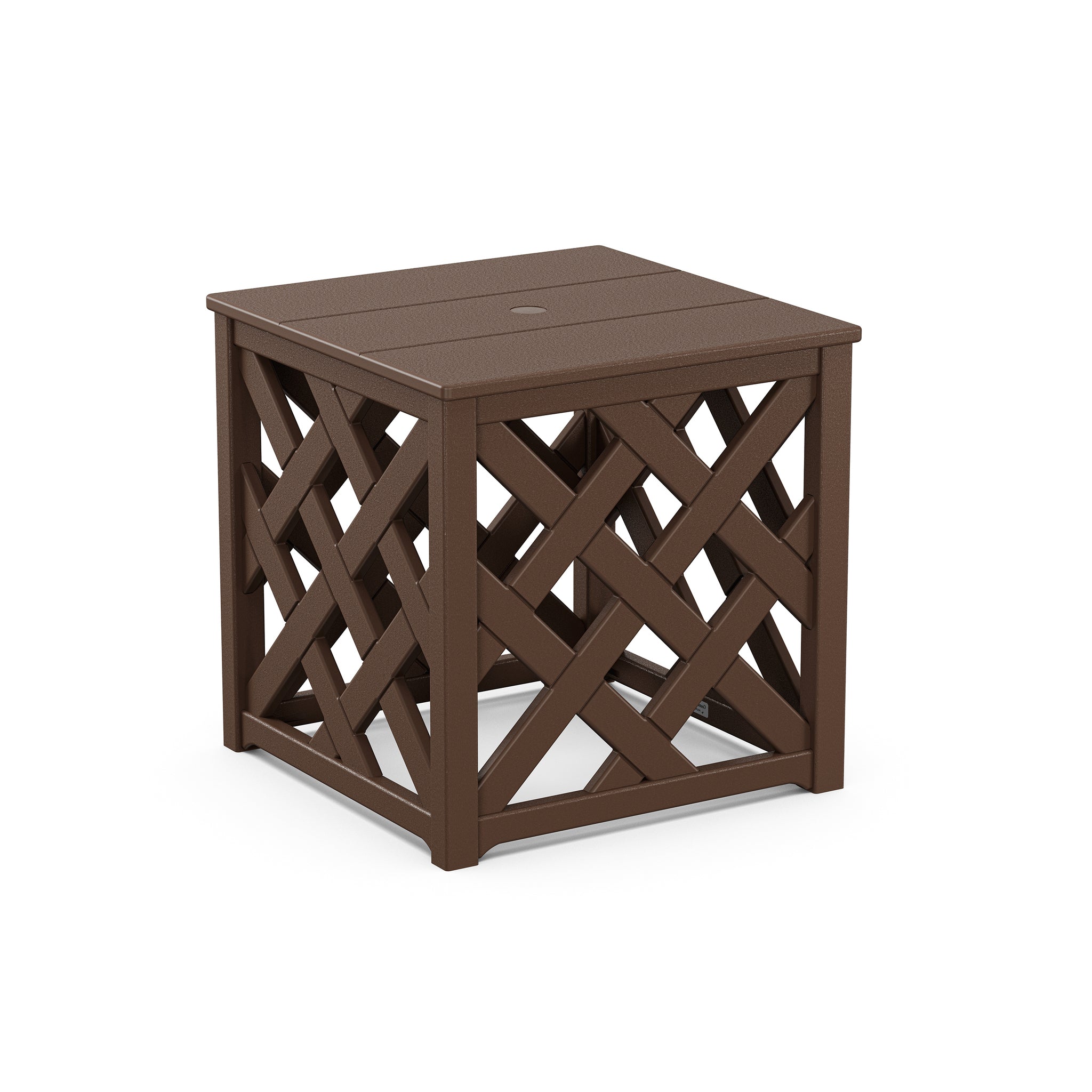 Country Living Wovendale Accent Table with Umbrella Hole 3