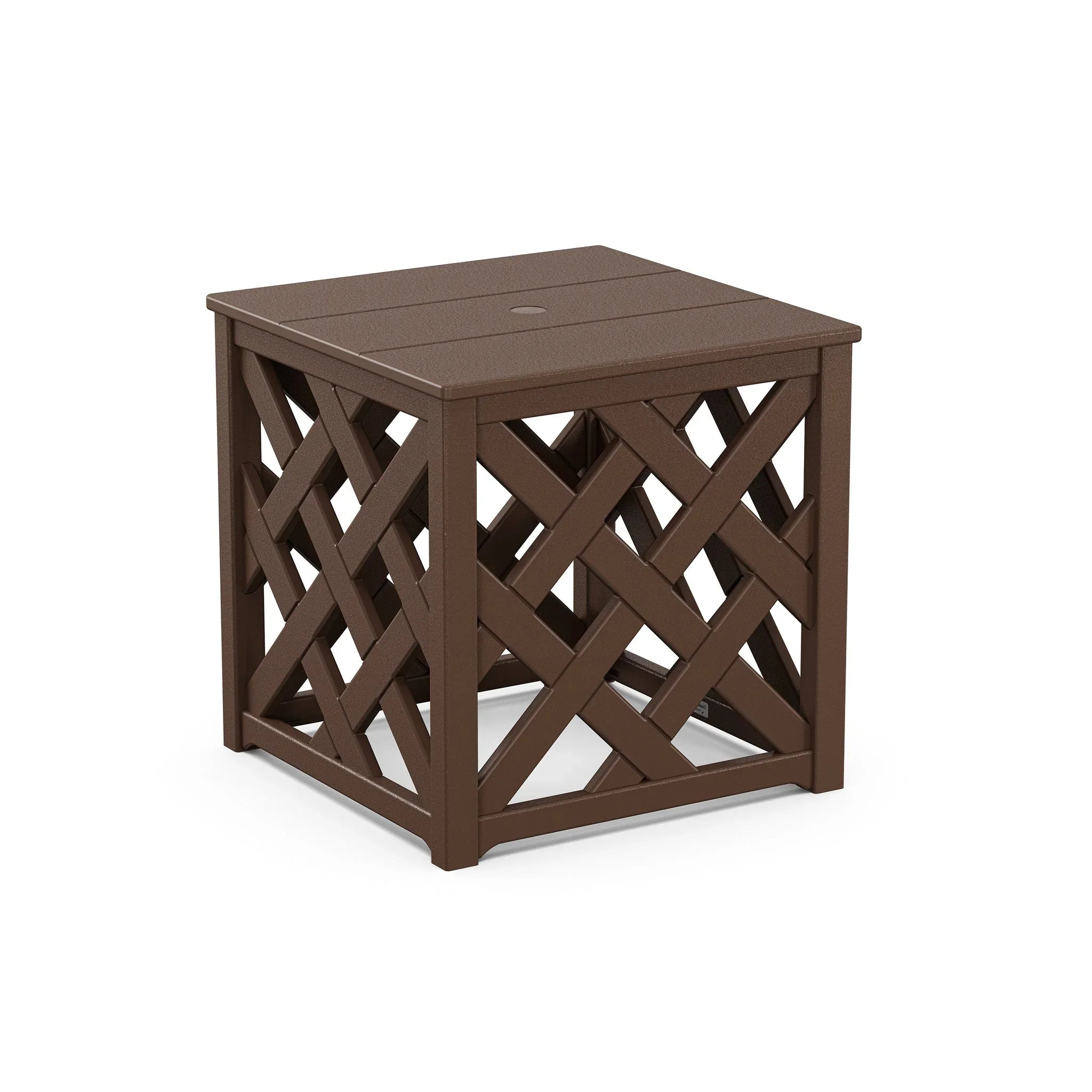 Country Living Wovendale Accent Table with Umbrella Hole 3