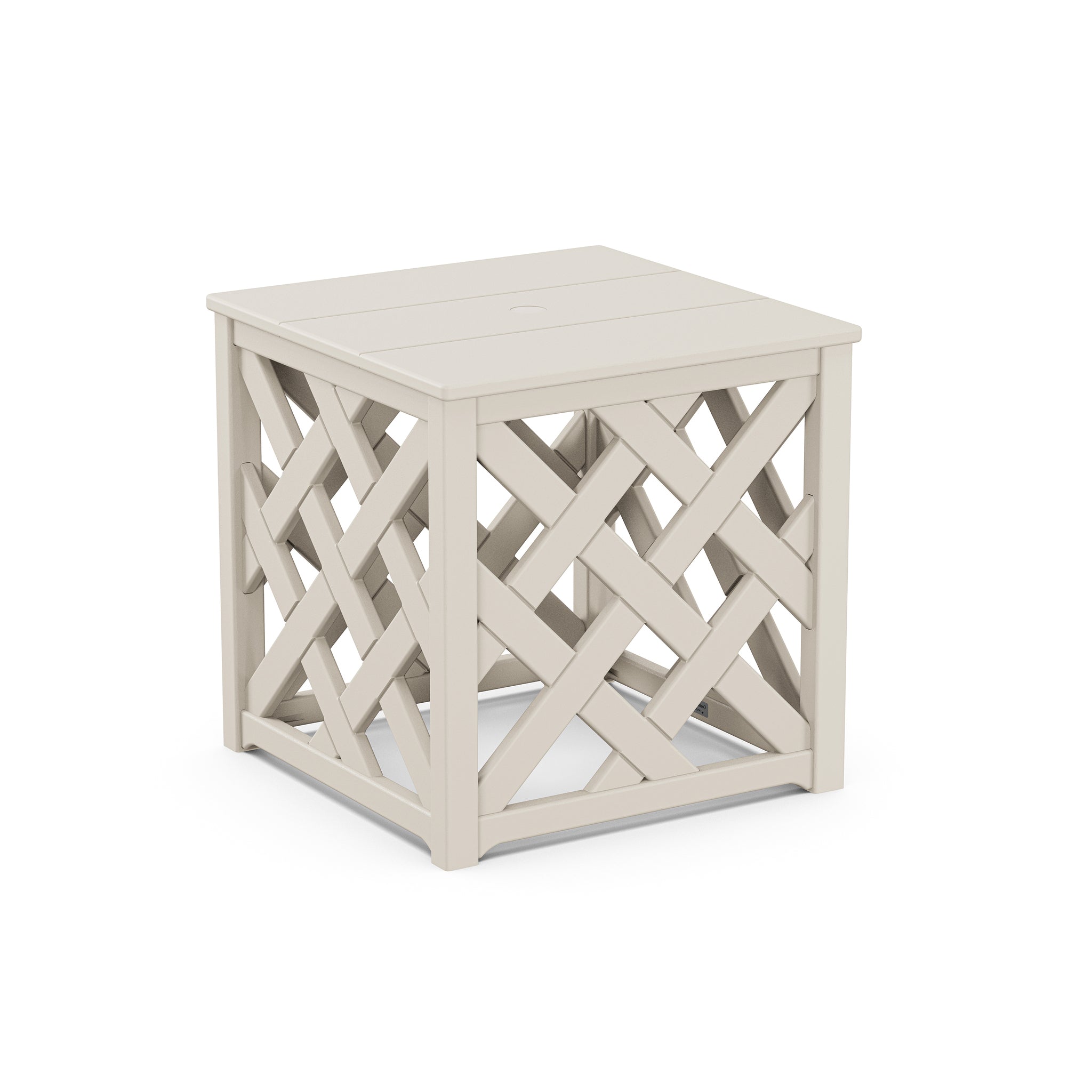 Country Living Wovendale Accent Table with Umbrella Hole 5