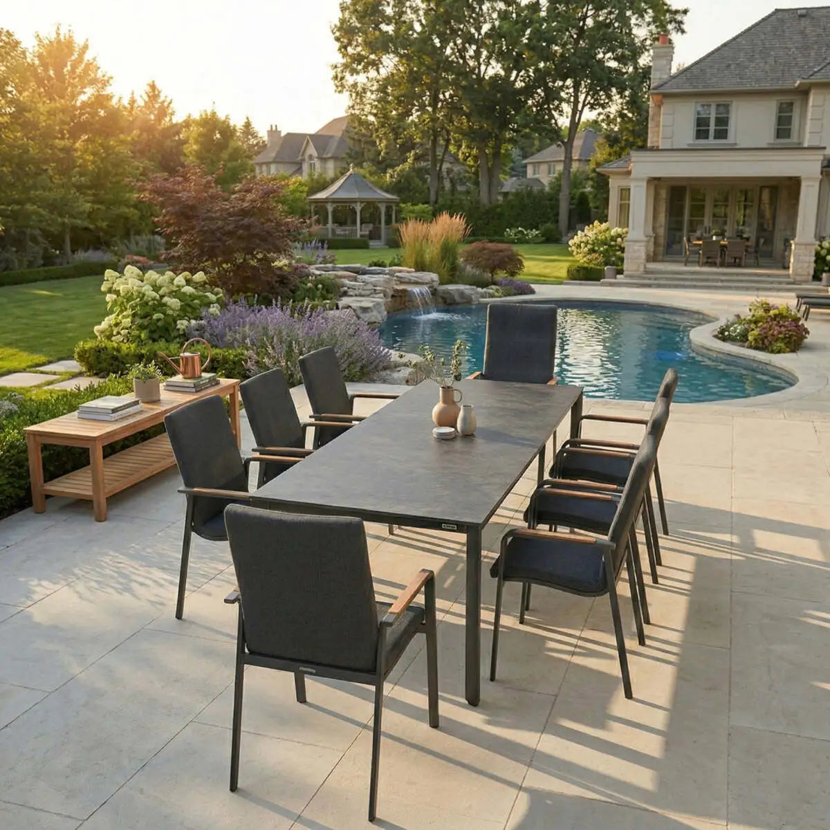 Diamond 9-Piece Dining Sets, Anthracite