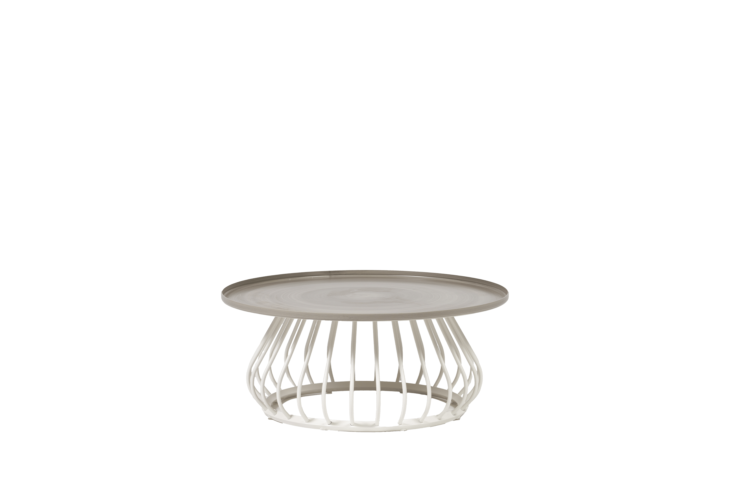 Diva 35.5" Round Coffee Table - Snow