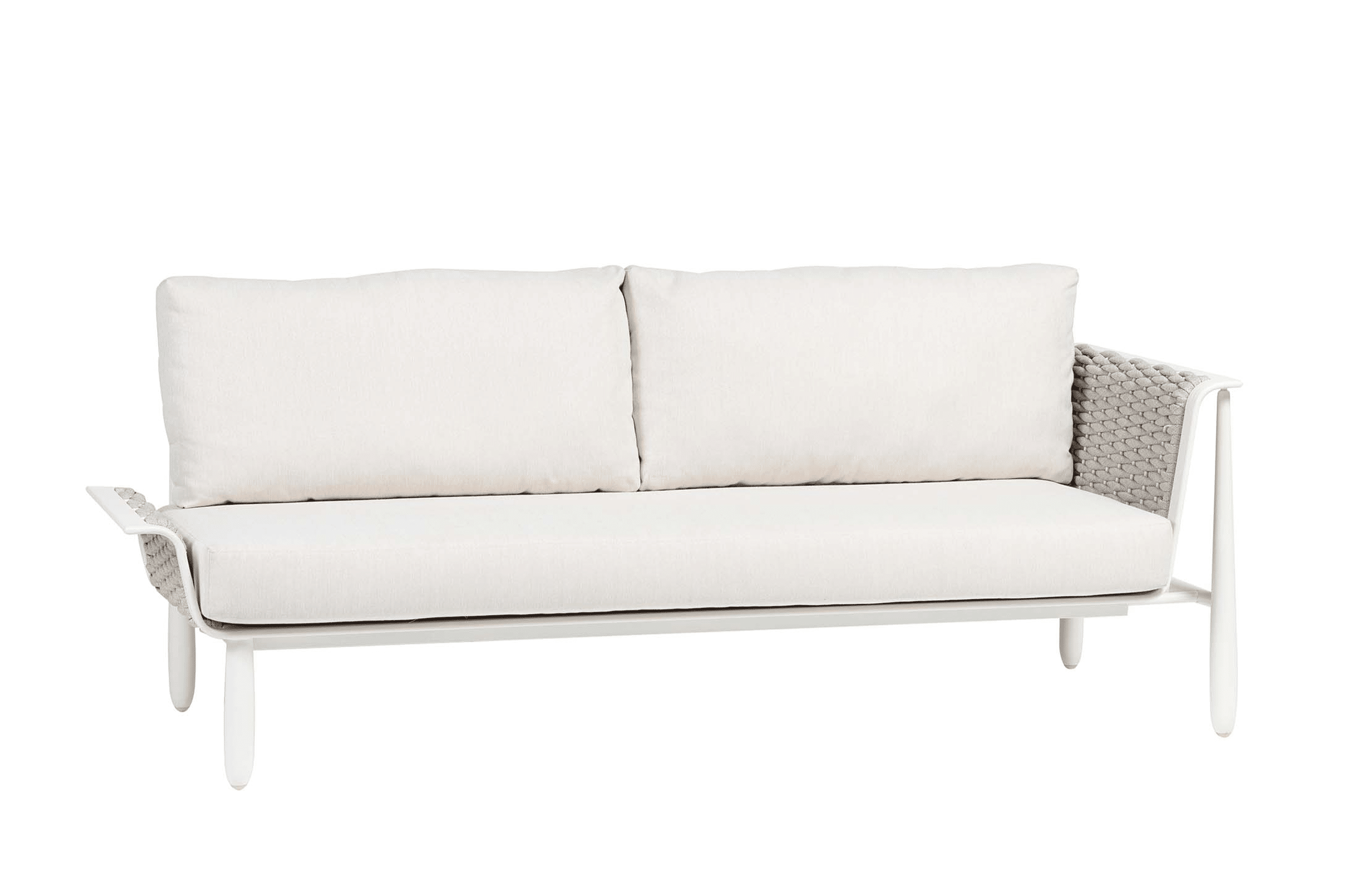 Diva Right Arm Loveseat Section - Beige/Snow