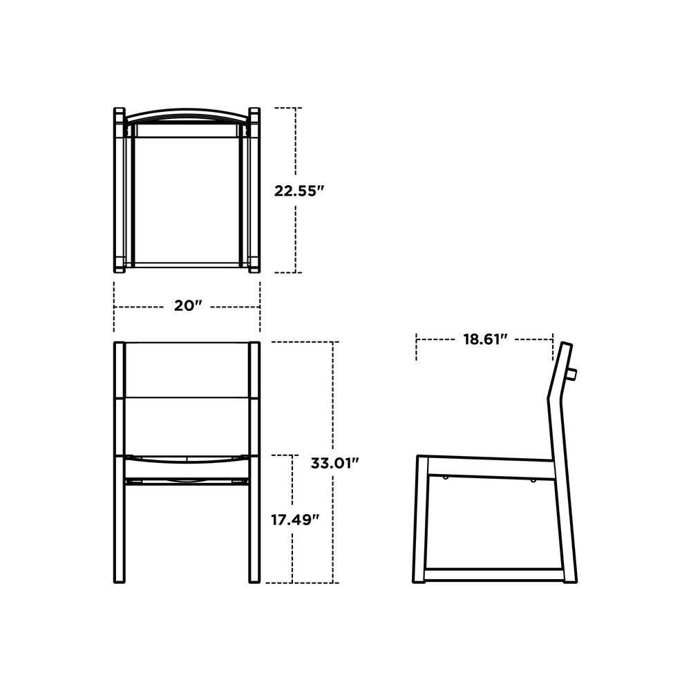EDGE Sling Dining Side Chair by Polywood 4