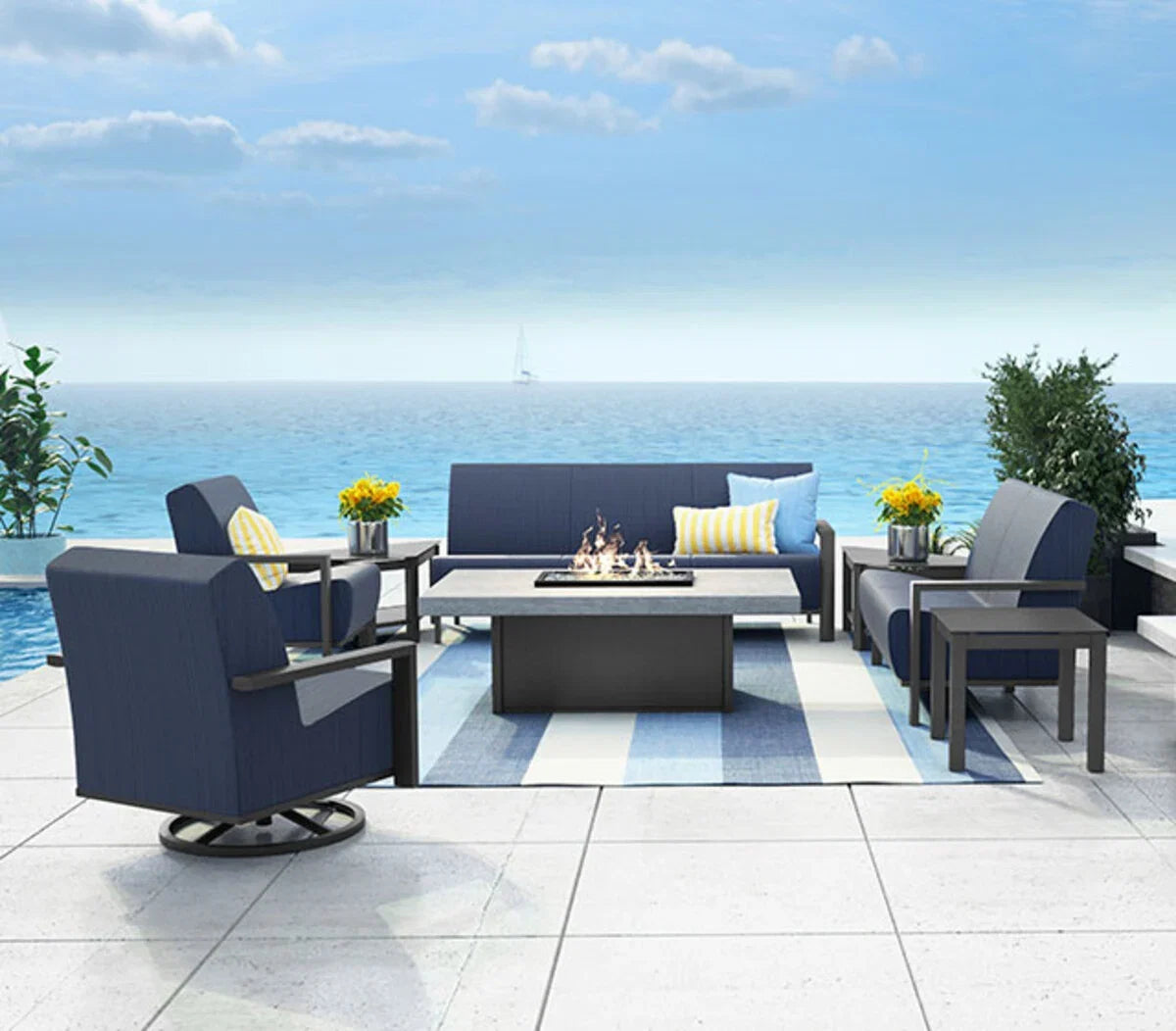 Elements Air Swivel Chat Chair 51AR902 by Homecrest