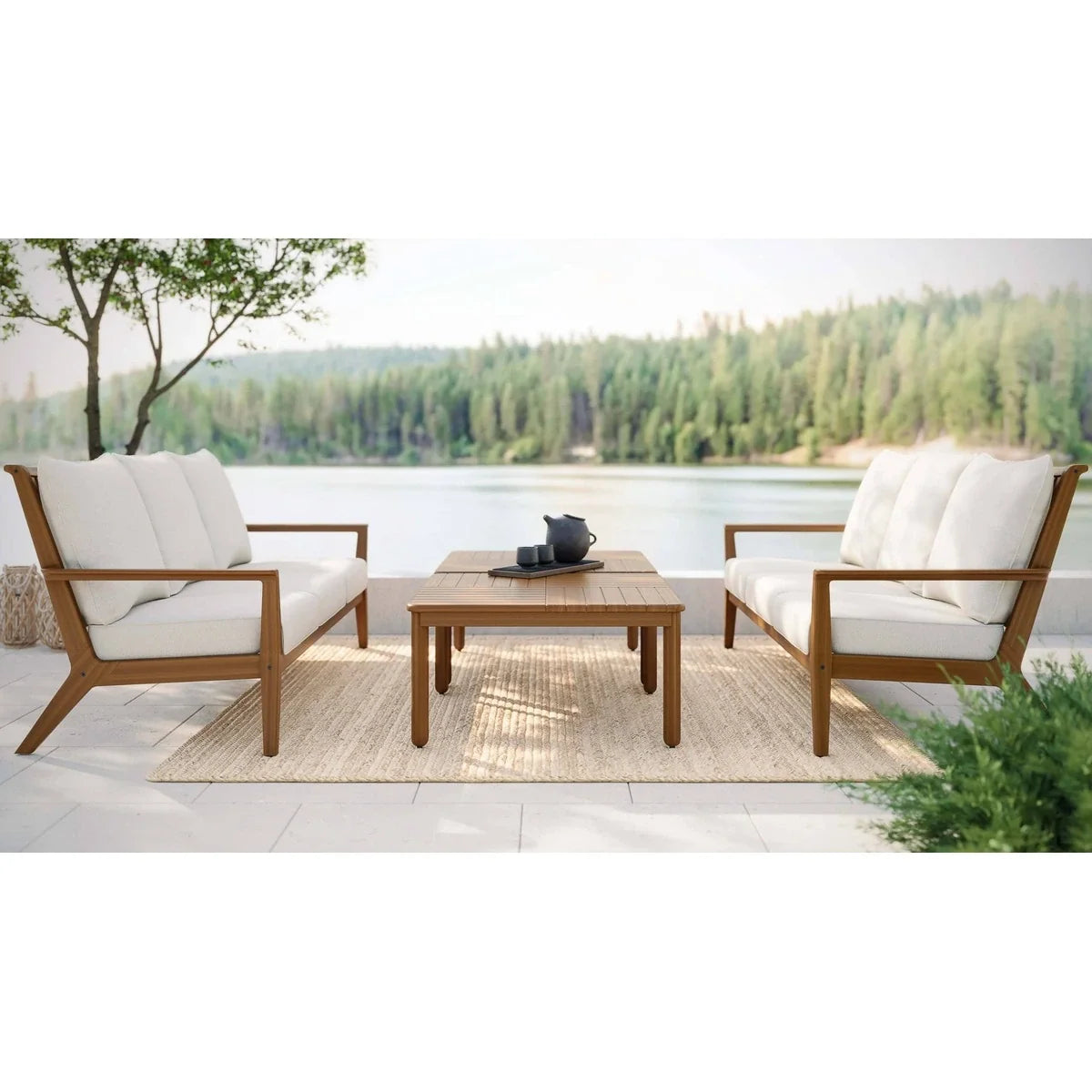 Foundations 35" Square Mosaic Coffee Table