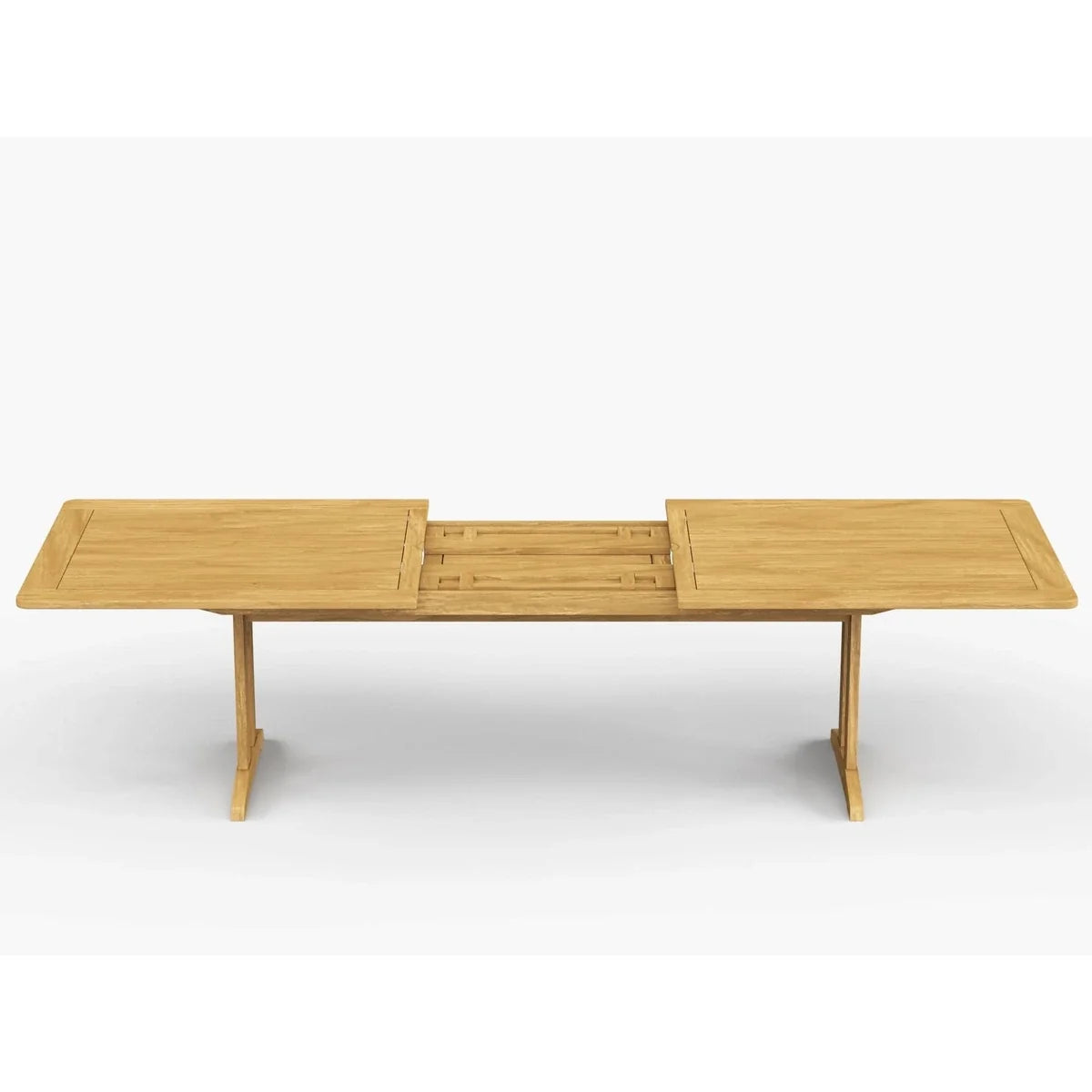 Foundations 74" -103" x 39" Rectangular Extension Dining Table with Umbrella Hole