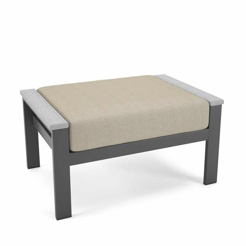 Forever Patio Arc Aluminum Ottoman
