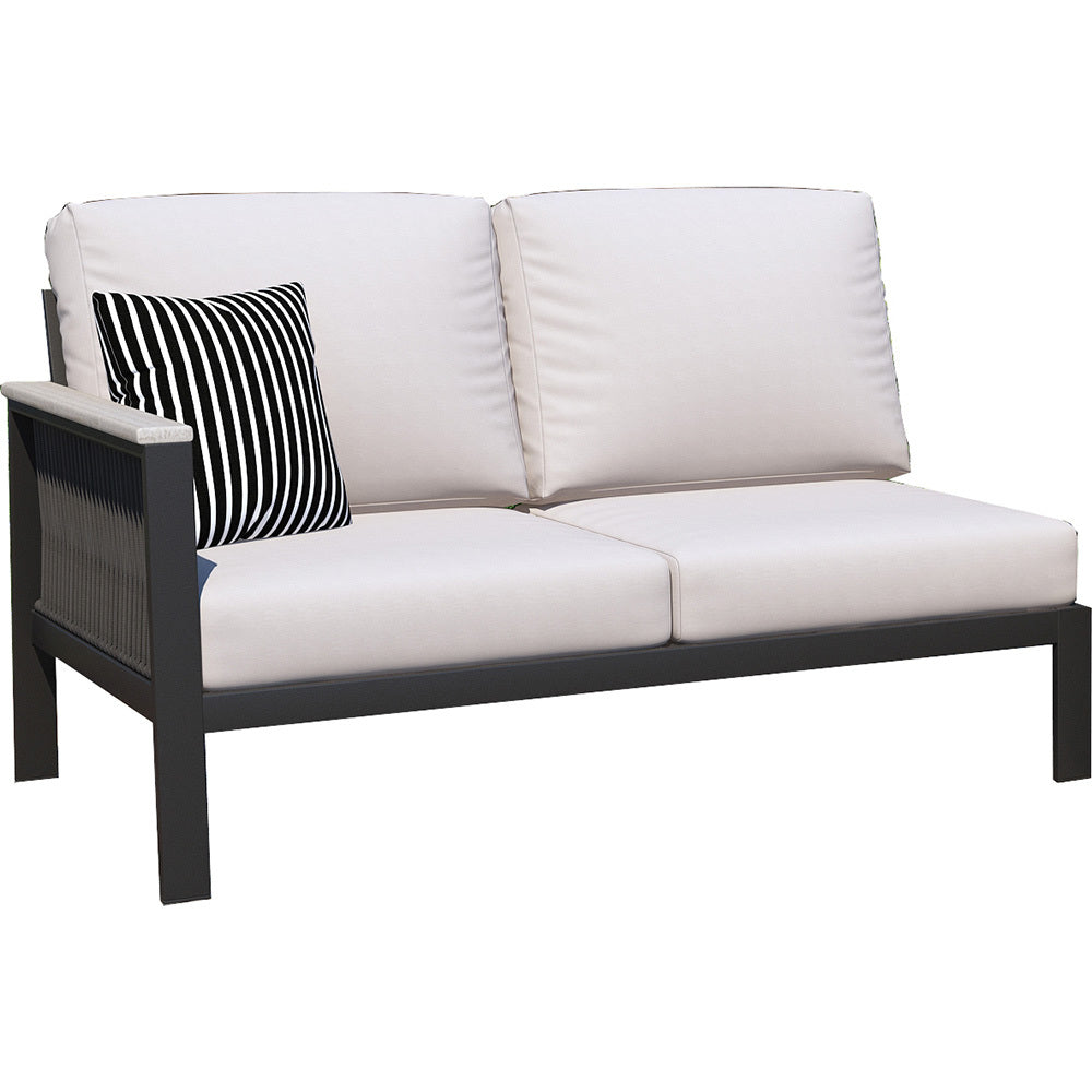 Forever Patio Atlantic Aluminum Left Arm Facing Loveseat Section