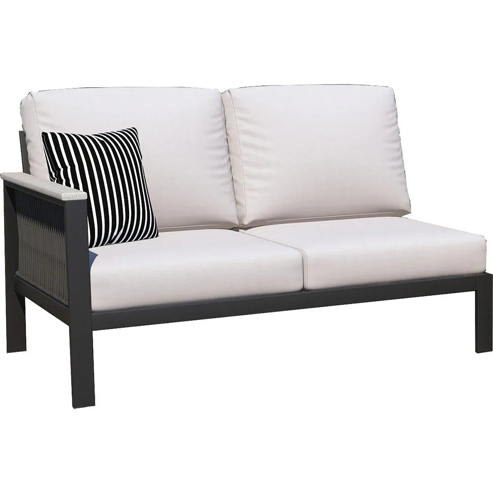 Forever Patio Atlantic Aluminum Left Arm Facing Loveseat Section