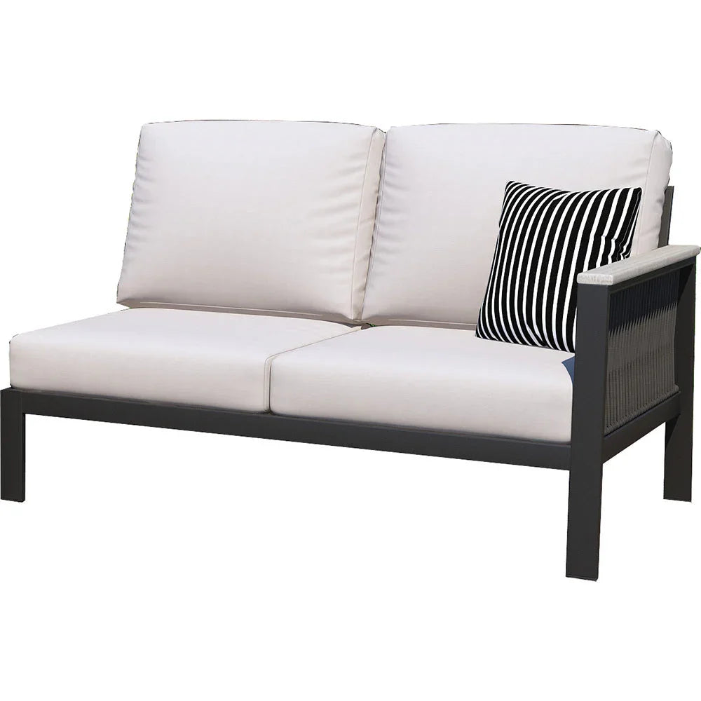 Forever Patio Atlantic Aluminum Right Arm Facing Loveseat Section