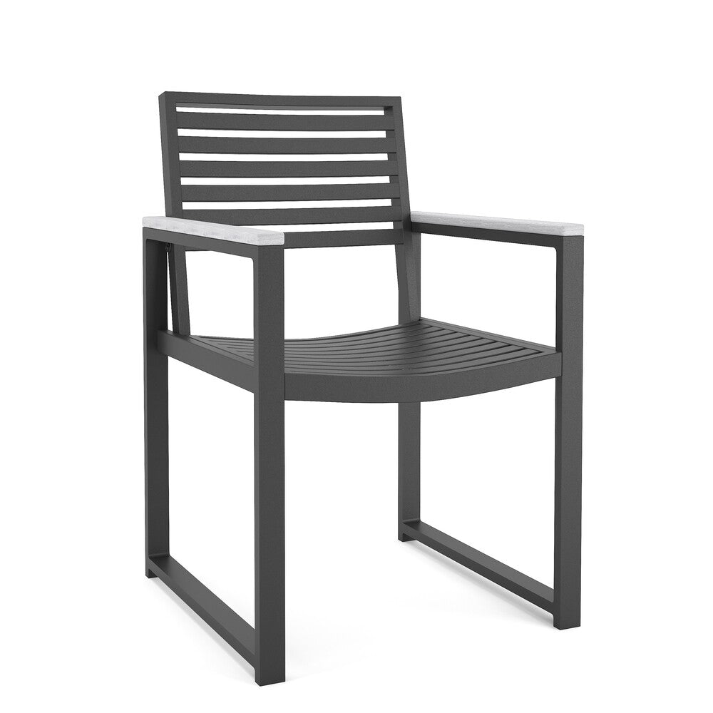 Forever Patio Braxton Aluminum Dining Arm Chair