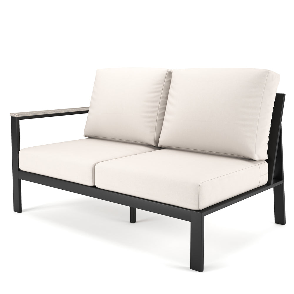 Forever Patio Braxton Aluminum Left Arm Facing Loveseat Section