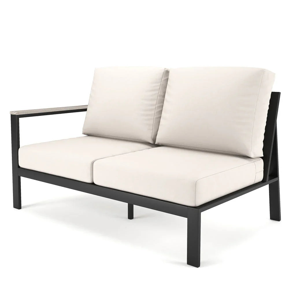 Forever Patio Braxton Aluminum Left Arm Facing Loveseat Section