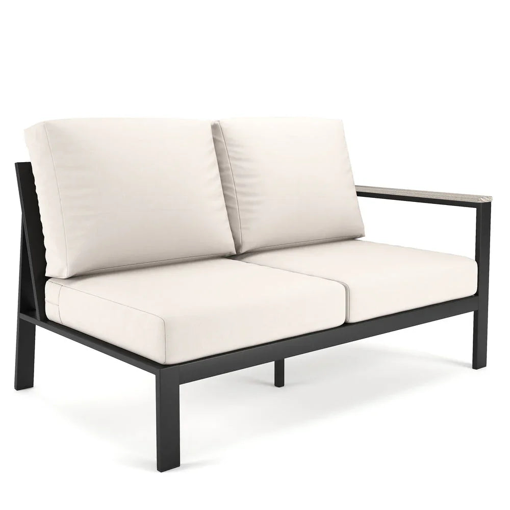 Forever Patio Braxton Aluminum Right Arm Facing Loveseat Section