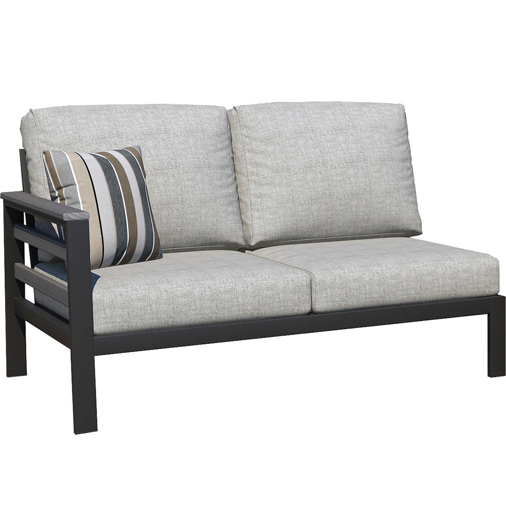 Forever Patio Laguna Beach Aluminum Left Arm Facing Loveseat Section