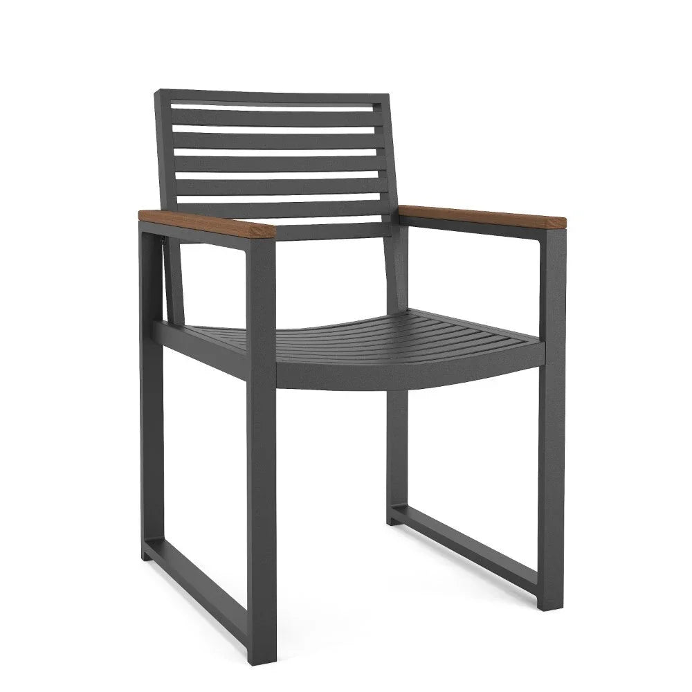Forever Patio Marin Aluminum Dining Arm Chair