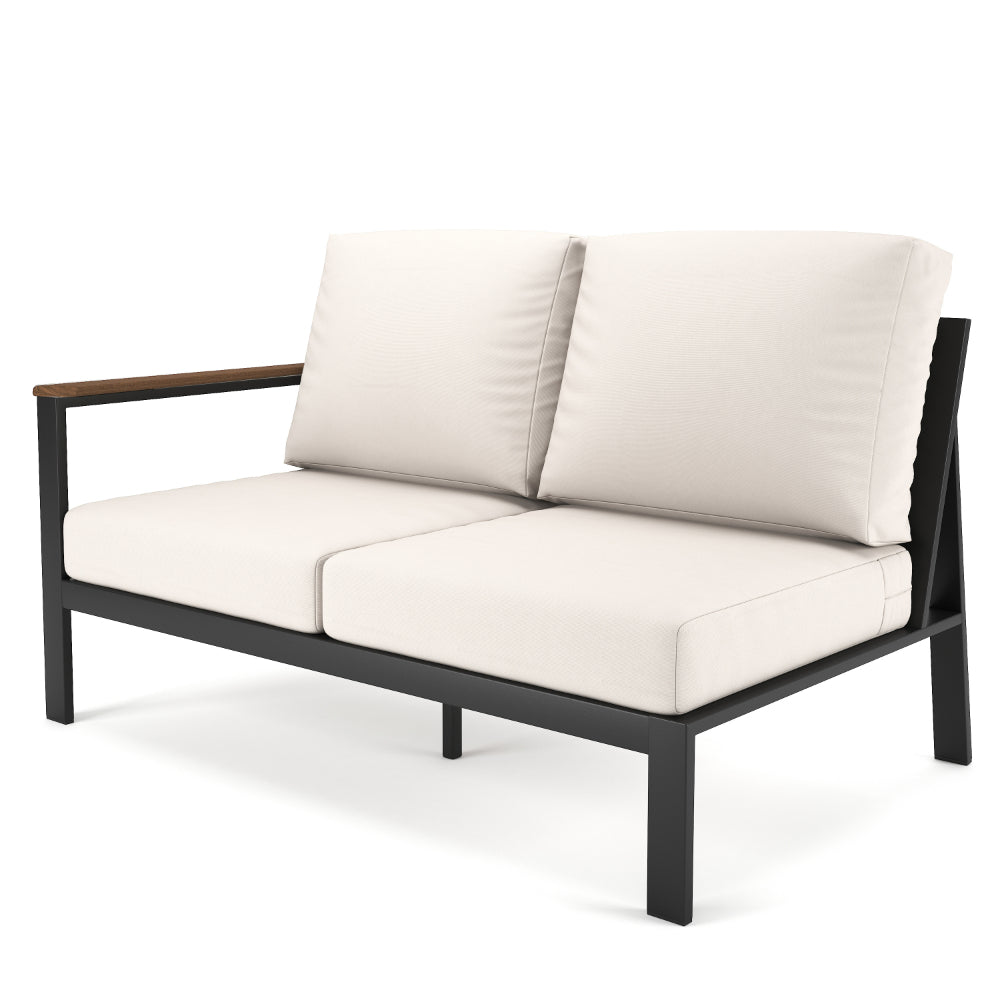 Forever Patio Marin Aluminum Left Arm Facing Loveseat Section