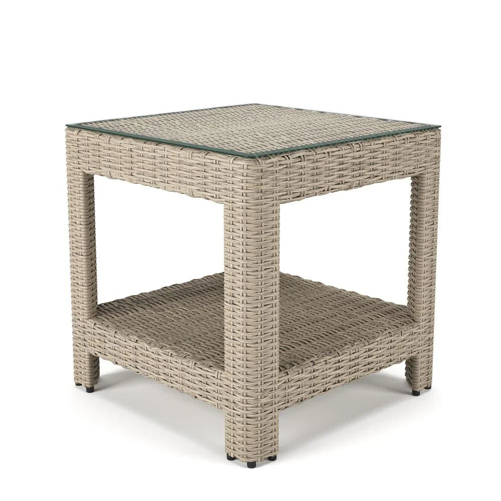 Forever Patio Naples Square Wicker End Table