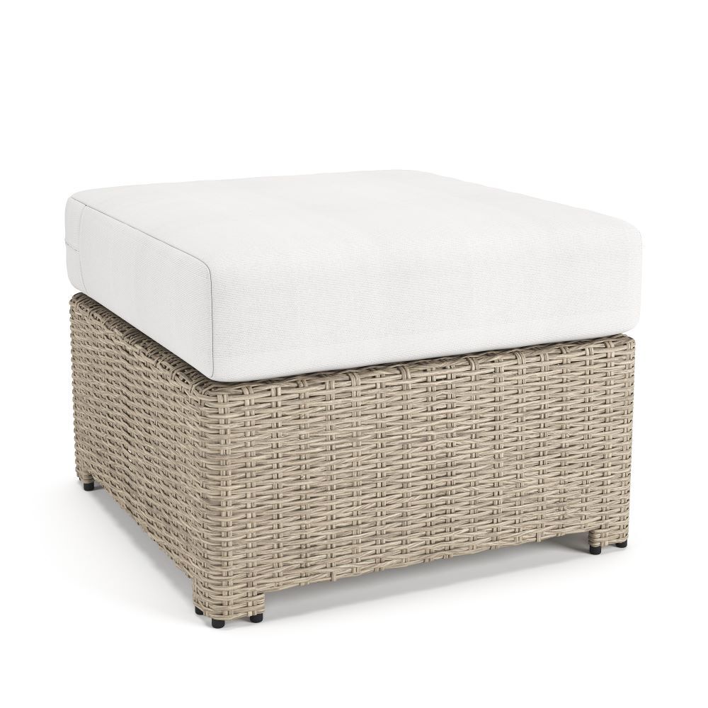 Forever Patio Naples Wicker Ottoman