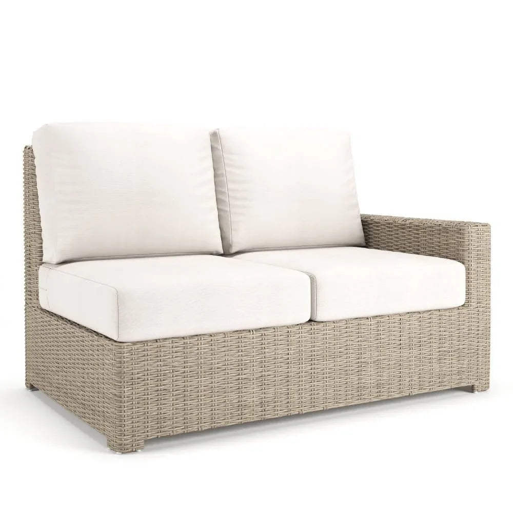 Forever Patio Naples Wicker Right Arm Facing Loveseat Section