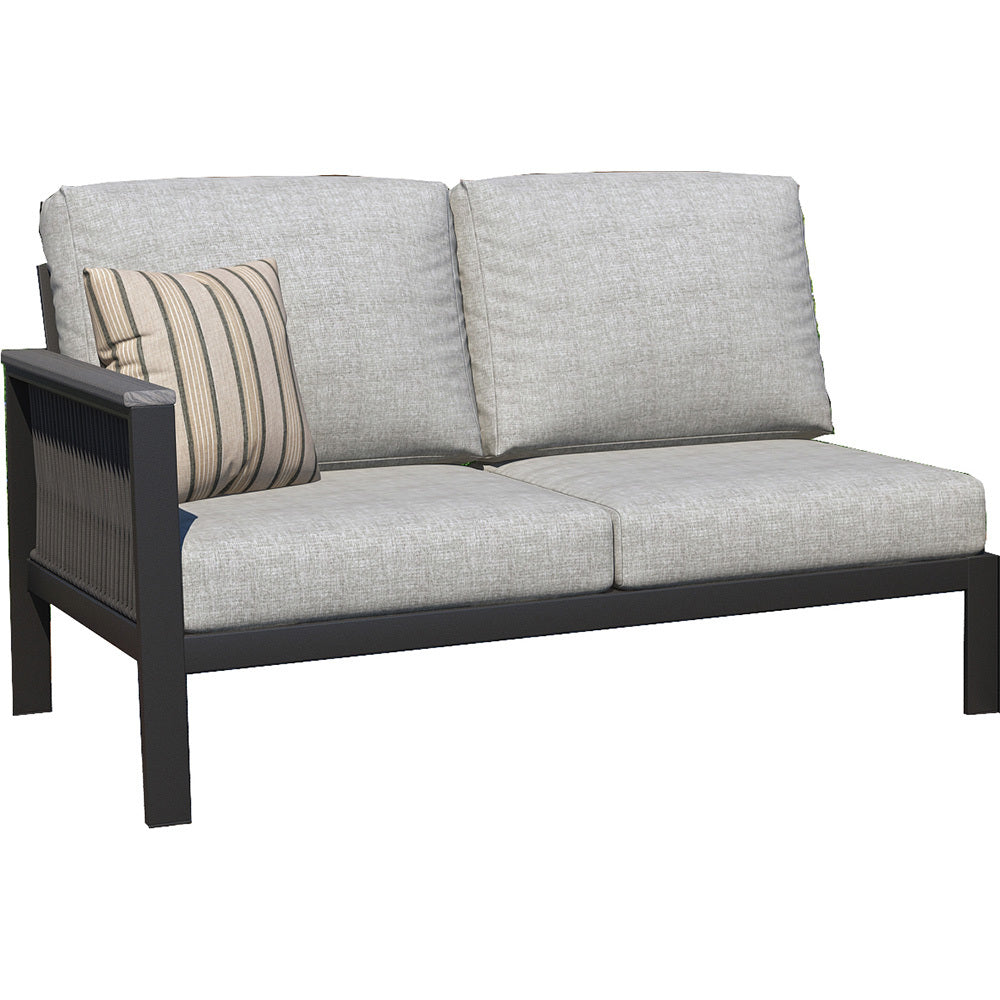 Forever Patio Oceans Aluminum Left Arm Facing Loveseat Section