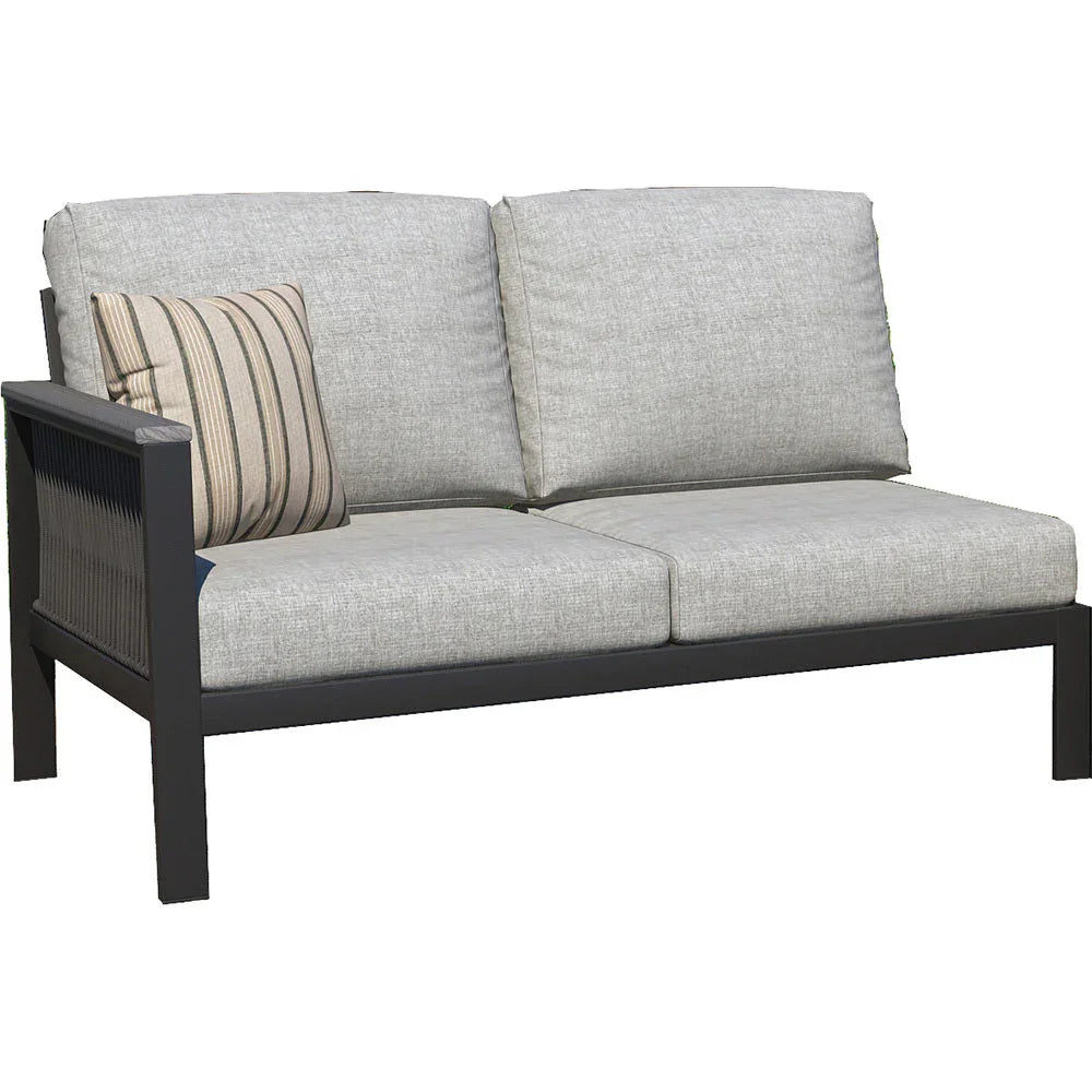 Forever Patio Oceans Aluminum Left Arm Facing Loveseat Section