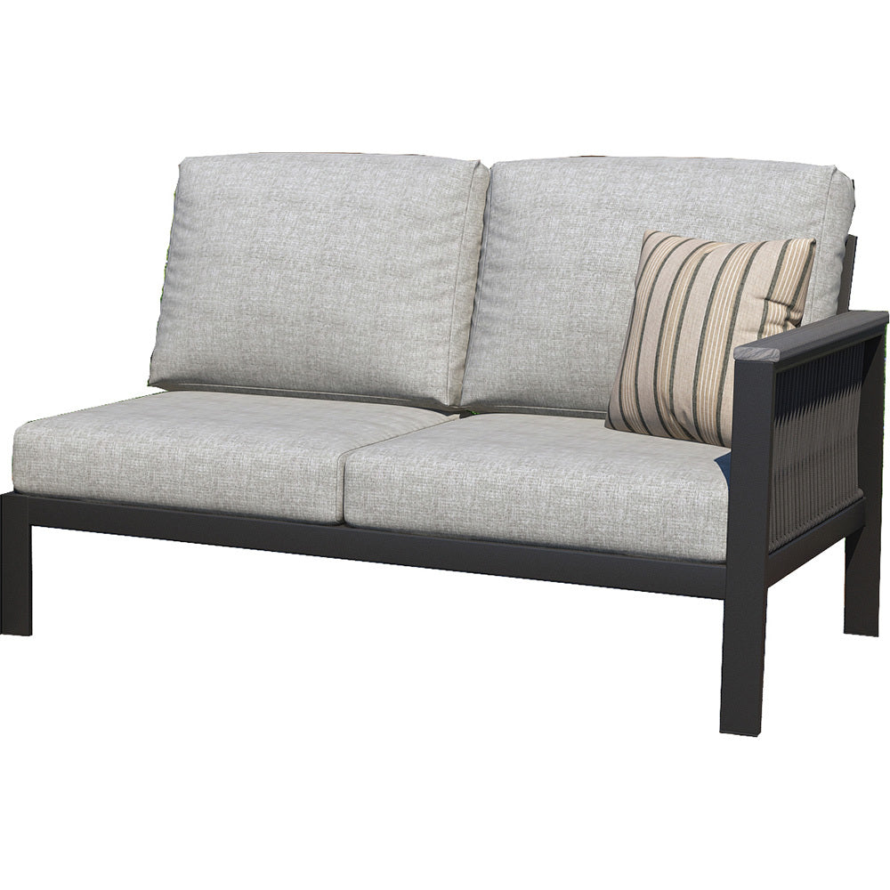 Forever Patio Oceans Aluminum Right Arm Facing Loveseat Section