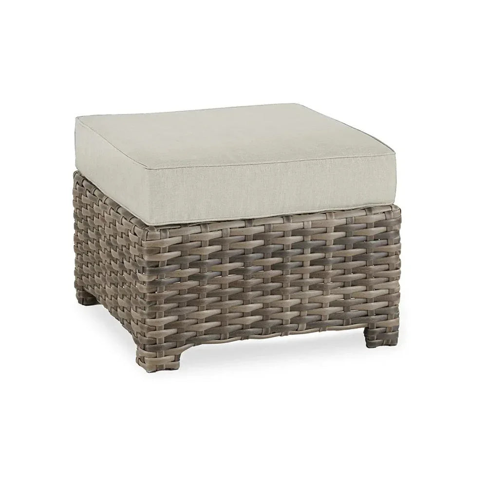 Forever Patio Shoreline Square Wicker Ottoman