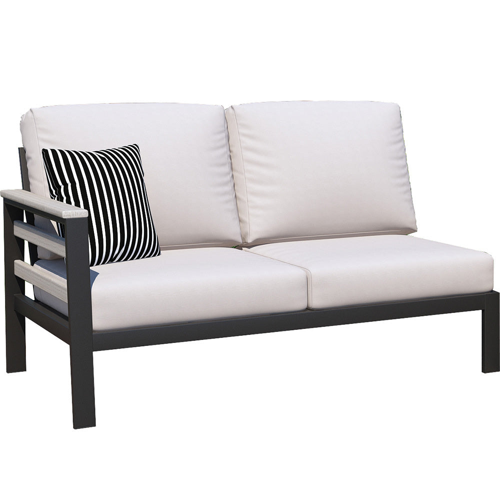 Forever Patio South Beach Aluminum Left Arm Facing Loveseat Section