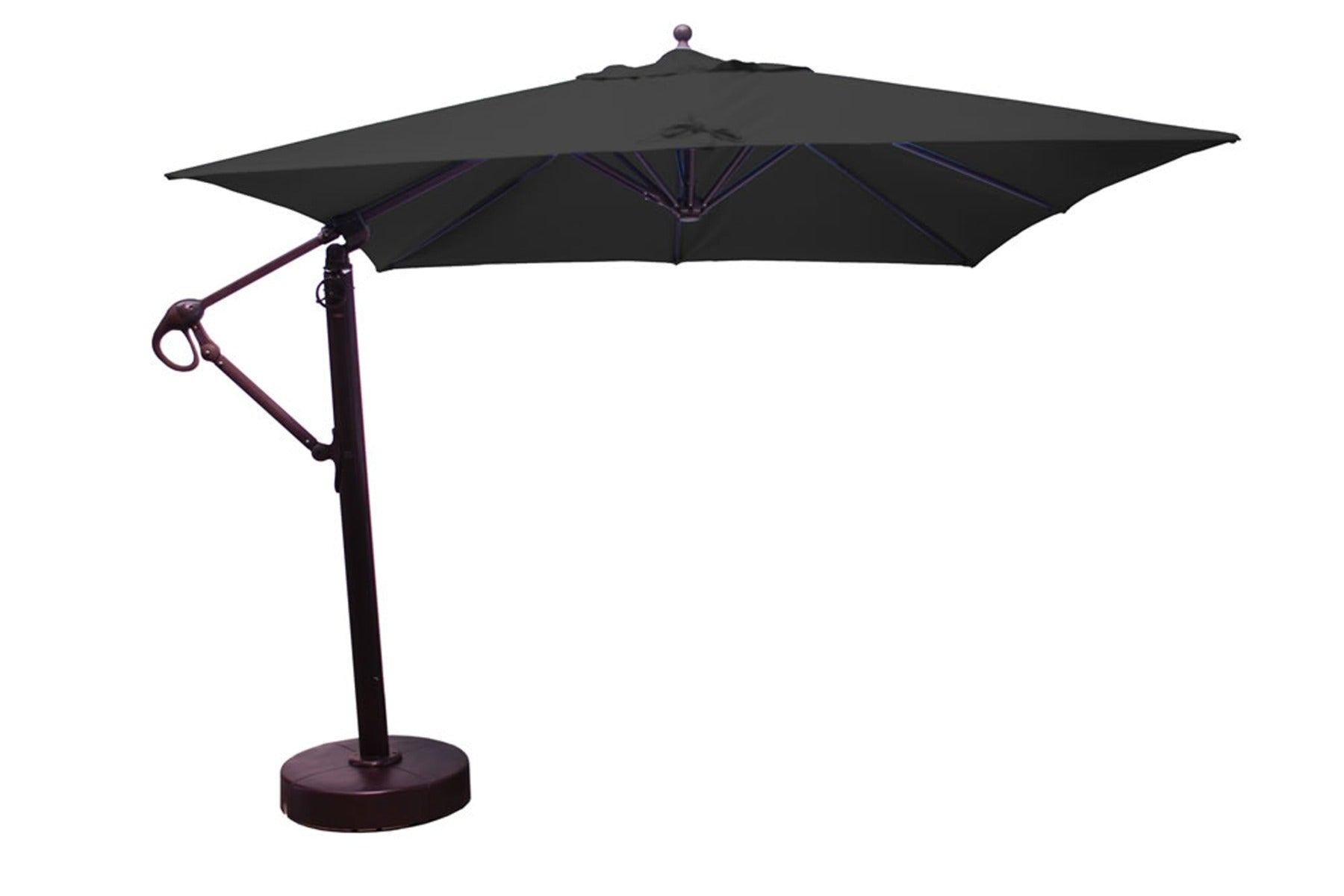 Galtech 10' x 10' Square Cantilever Umbrella w/ Rolling Base (897)