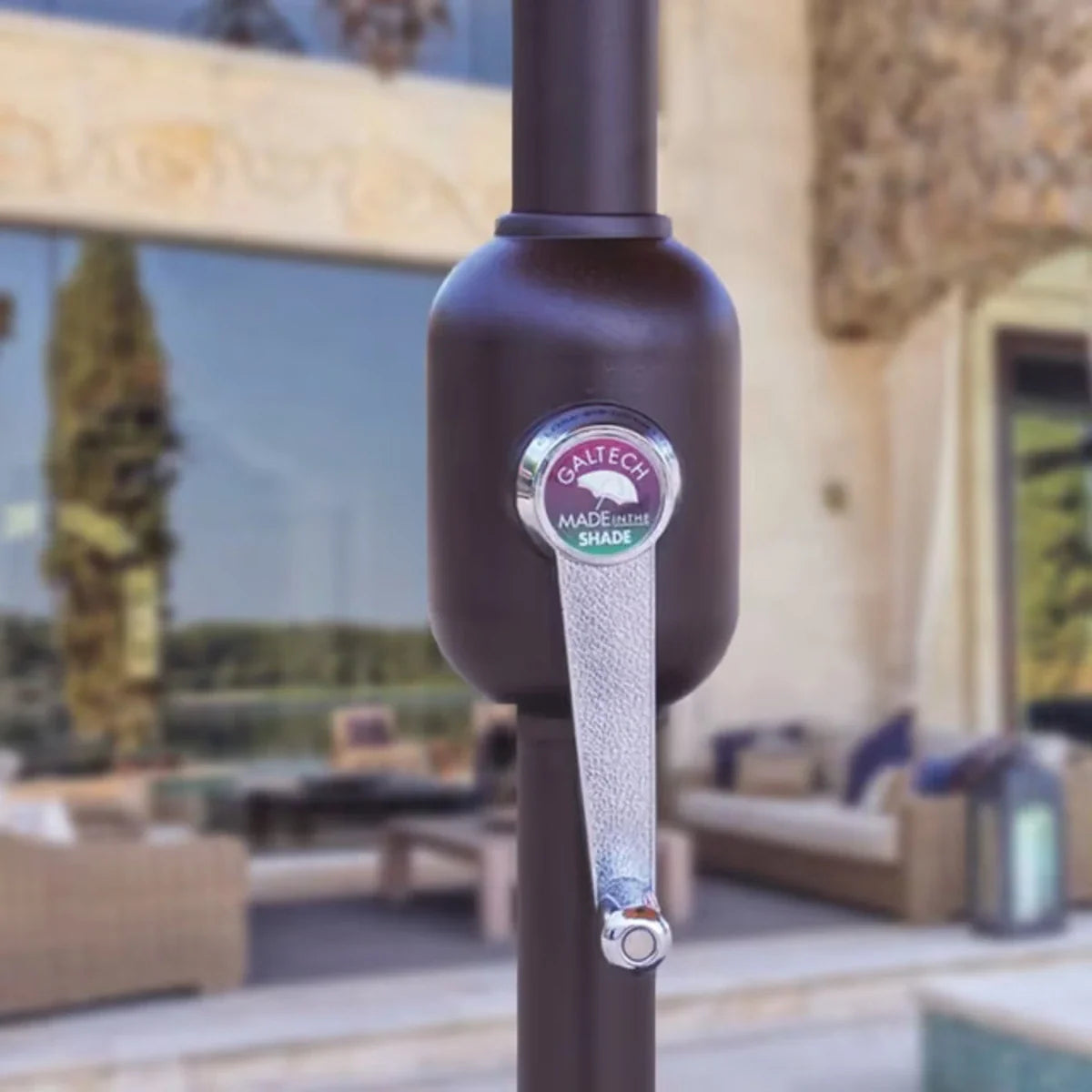 Galtech 727 7.5' Deluxe Octagon Auto-Tilt Market Umbrella Additional Image View 2