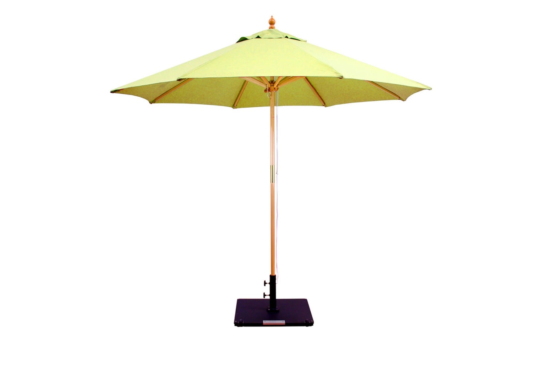 Galtech 9' Octagon Double-Pulley Commercial Wood Market Umbrella (132/232)