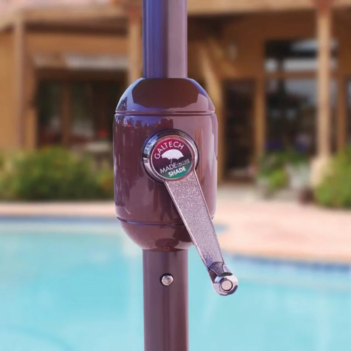 Galtech 736 9' Octagon Auto-Tilt Market Umbrella w/ Fiberglass Ribs Additional Image View 3