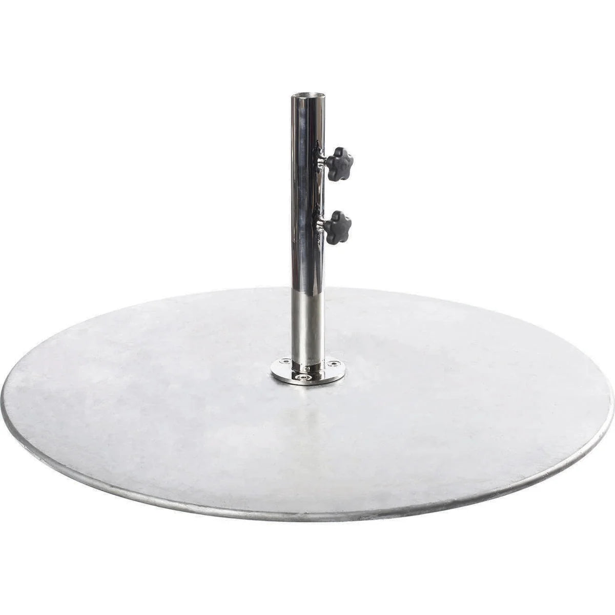 Galvanized Stackable 150 lb. Steel Plate Round Umbrella Base 2