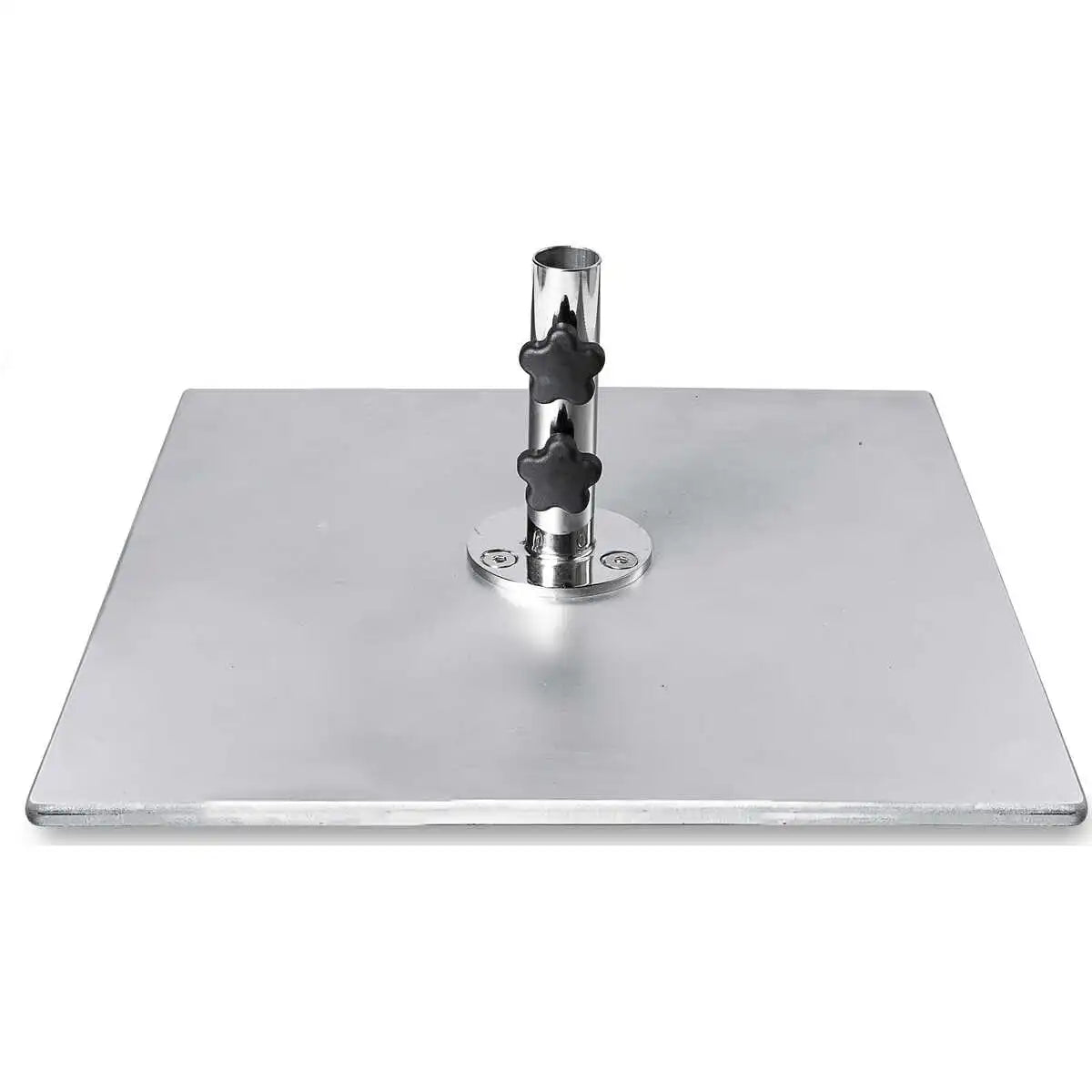 Galvanized Stackable 70 lb. Steel Plate Square Umbrella Base 2
