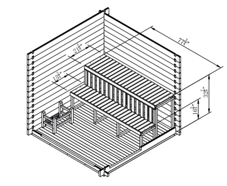Garden 8-Person Outdoor Sauna