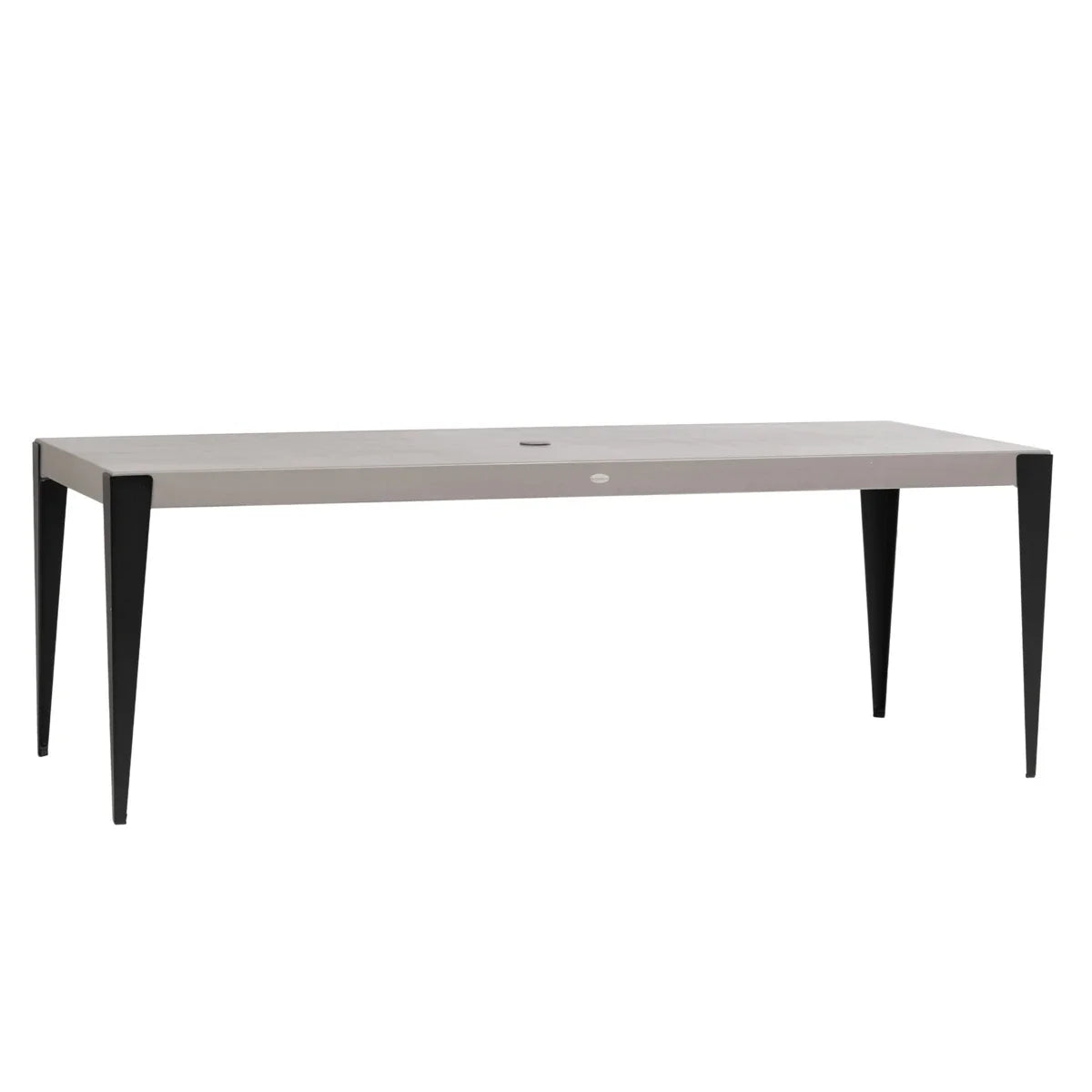 Genval 84.5" x 38" Rectangular Dining Table with Umbrella Hole