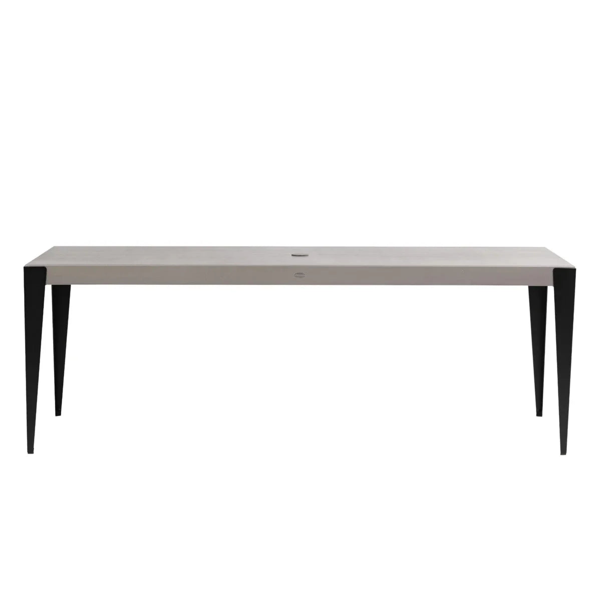 Genval 84.5" x 38" Rectangular Dining Table with Umbrella Hole