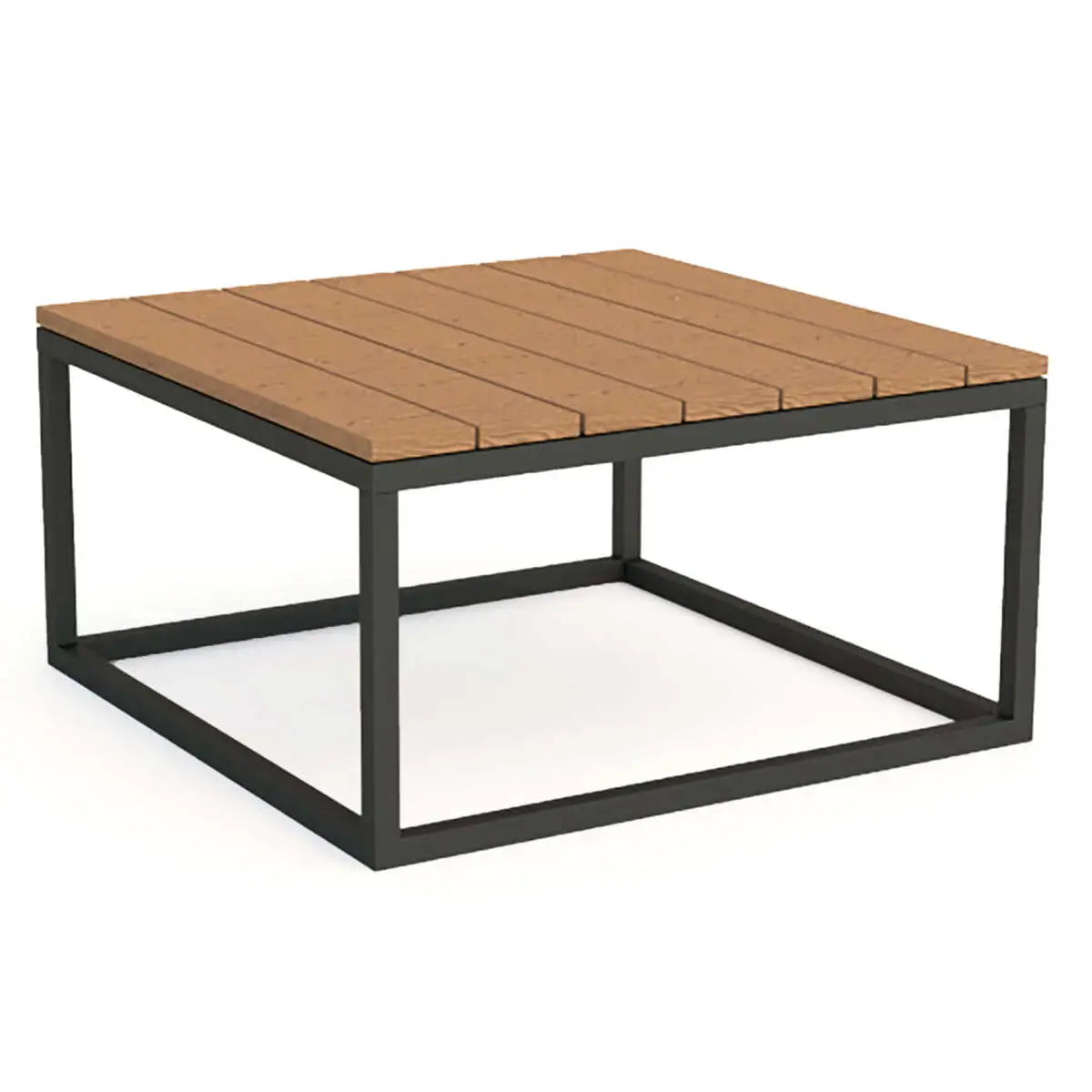 Gili Teak Top Coffee & Side Table, Lava Frame