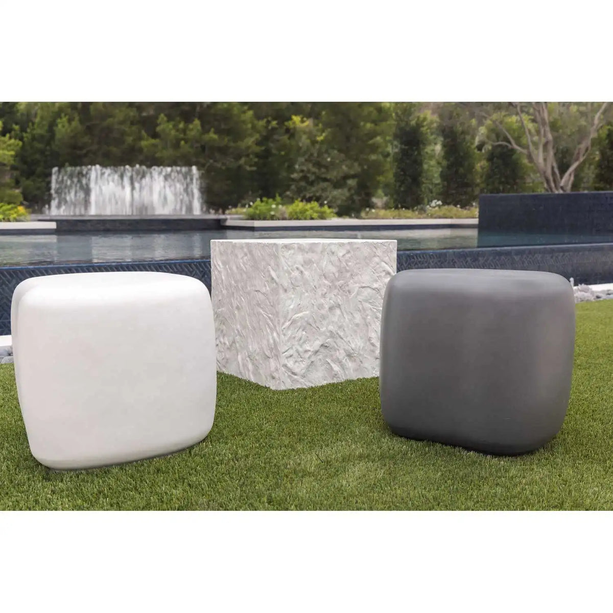 Gray Pebble End Table SW6205-GRAYPET by Sunset West 2